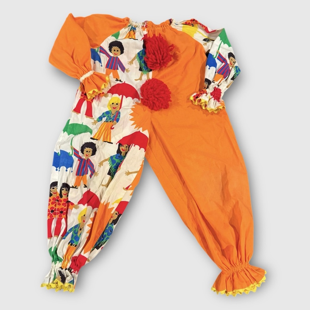 Vintage Handmade Clown Costume Sz 6